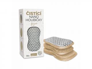 Nanolab Čistiace nano hubky béžové - 3 ks
