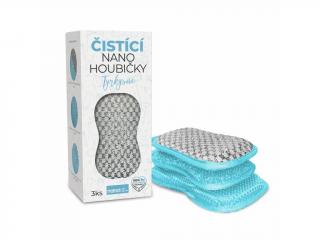 Nanolab Čistiace nano hubky tyrkysové - 3 ks