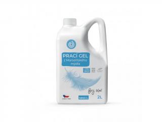 Nanolab Prací gél z Marseillského mydla pre citlivú pokožku Bez vône Objem: 2L, Pracích dávek: 40