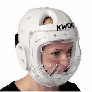 Prilba KWON KSL s maskou biela Veľkosť: XL