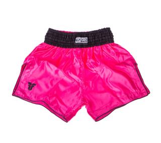 Thai trenky Fighter Bangkok Plain Pink/Black Veľkosť: XL