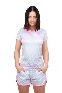 Dámske športové tričko COLLM LIGHT SILVER-PINK Veľkosť: XS