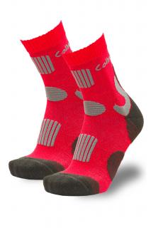 Funkčné trekingové ponožky Comfort - červené Velikost: EUR 40-42