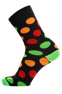 Ponožky COLLM STYLE SOCKS - farebné bodky Velikost: EUR 37 - 39