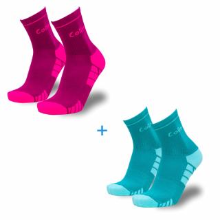 Športové ponožky COLLM JOLLY FAREBNÉ DOUBLE PACK Velikost: EUR 40-42