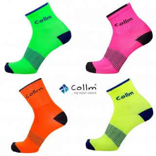 Športové ponožky COLLM set 4páry neón komplet Velikost: EUR 37 - 39