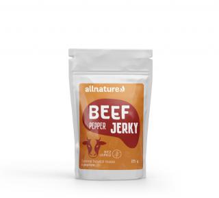 Allnature BEEF pepper jerky - sušené hovädzie mäso s čiernym korením 25g