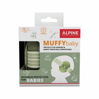 Alpine Muffy Baby Detské izolačné slúchadlá Farba: Olivová