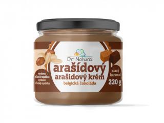 Dr. Natural Arašidový krém s belgickou čokoládou a slaným karamelom 220g