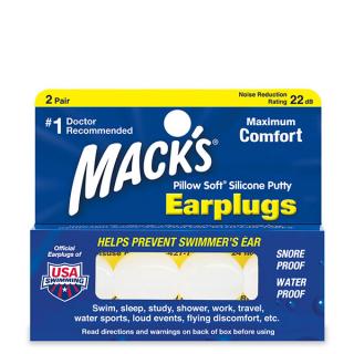 Mack's Pillow Soft® White Silikónové štuple do uší Veľkosť balenia: 2 páry