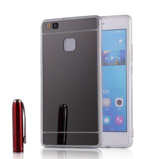 Huawei P9 Lite zrkadlové púzdro šedé