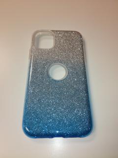 iPhone 11 (6,1 ) modré trblietavé púzdro