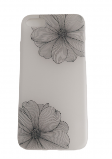iPhone 6 / 6s zadné púzdro Flower čierne