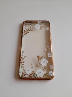 iPhone 7 Plus / 8 Plus zadné púzdro Diamond zlato-biele