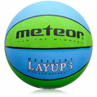 Basketbalová lopta LAYUP veľ.3, modro-zelená