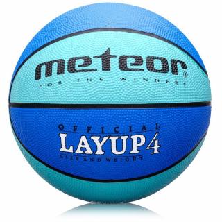Basketbalová lopta METEOR LAYUP veľ.4, modrá