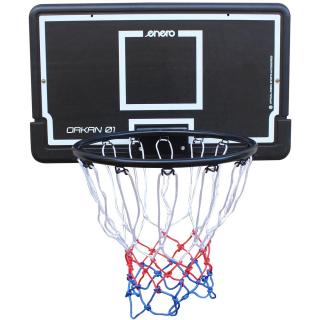 Basketbalový kôš ENERO 74x45 cm, obruč 40 cm, čierny