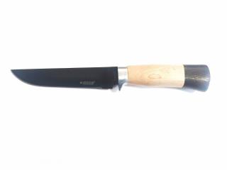 Outdoorový turistický nôž Kandar, čierny, 28 cm