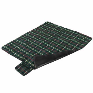 Pikniková deka 130x150 cm, károvaná-zelená