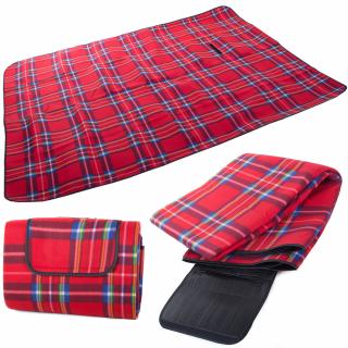 Pikniková deka so spodnou nepremokavou vrstvou 150x200 cm, červená