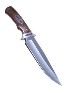 Turistický nôž 32 cm s drevenou rukoväťou a puzdrom