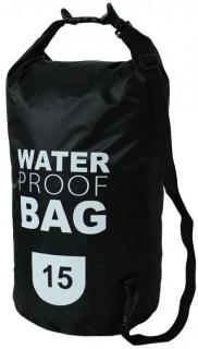 Vodotesný vak Dry Bag 15 l Vyber barvu :: Černá