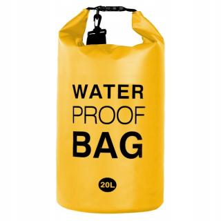 Vodotesný vak Dry Bag 20 l Vyber barvu :: Žlutá
