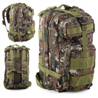 Vojenský turistický batoh 28 l - rôzne varianty Vyber barvu :: Maskáč zelený