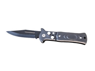 Vreckový nôž, skladací, čierny 15,5 cm