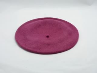 Dámska baretka v rôznych farbách farba: tm. ružová