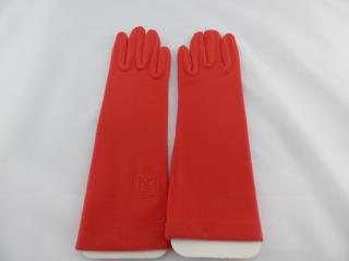 Dámske elegantné rukavice červené farba: červená, Veľkosť: UNI
