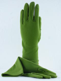Dámske elegantné rukavice zelené farba: zelená, Veľkosť: UNI