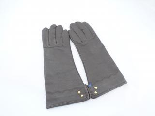 Dámske kožené rukavice farba: hnedá, Veľkosť: 19 - 7