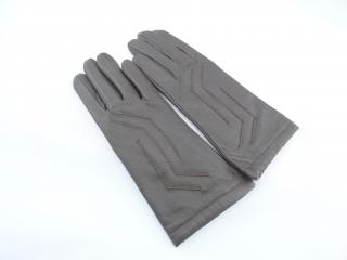 Dámske kožené rukavice tm. hnedé - viac veľkostí farba: hnedá, Veľkosť: 20 - 7,5