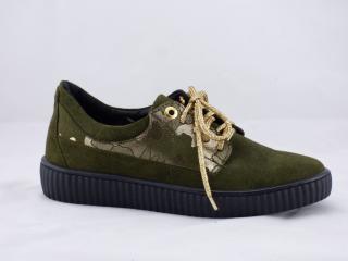 Dámske kožené topánky  NICOLE 2139 zelené Veľkosť: 36