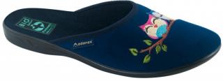 Dámske papuče ADANEX BIO 26594 modré so sovičkou farba: modrá, Veľkosť: 36