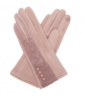 Dámske textilné rukavice TANTREND 03620702 ružové