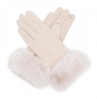Dámske textilné rukavice TANTREND 03620707 ivory