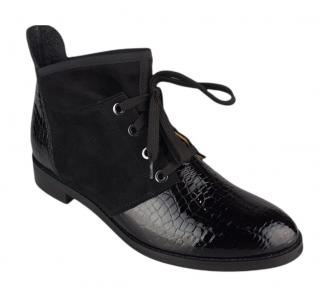 Kožené dámske členkové topánky bioeco by ARKA 7634 čierne farba: čierna, Veľkosť: 37