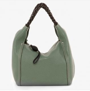 Luxusná dámska kožená kabelka Gianni Conti 2864966 zelená Faba: zelená
