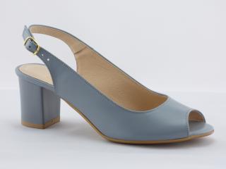 Luxusné kožené sandálky šedé Veľkosť: 36