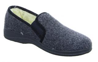 Pánske papuče pre seniorov Intermax 167002 farba: čierna, Veľkosť: 42