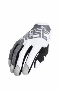 Motokrosové rukavice ACERBIS MX-X-H - šedá/biela Veľkosť: L (9)