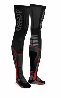 Nadkolienky ACERBIS X-LEG PRO - čierna/červená Veľkosť: XXL