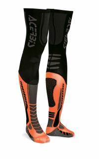 Nadkolienky ACERBIS X-LEG PRO - čierna/oranžová Veľkosť: S/M