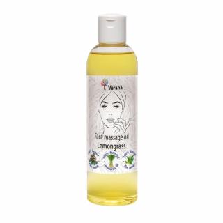 Masážny olej na tvár Citrónová tráva (Lemongrass) - VERANA Objem: 250ml