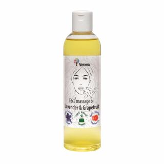 Masážny olej na tvár Levanduľa a Grapefruit (Lavender and Grapefruit) - VERANA Objem: 250ml