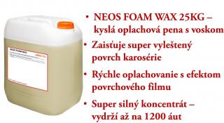 NEOS FOAM WAX 25KG - oplachová pena s voskom na autá