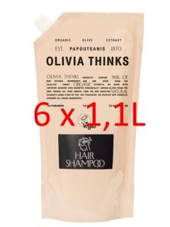 Šampón 6,6L OLIVIA THINKS (obsahuje 6x 1,1L dopĺňacie sáčky)