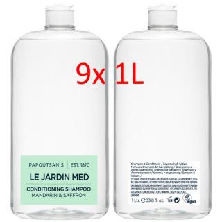 Šampón s kondicionérom 9L LE JARDIN MED (obsahuje 9x1L fliaš)